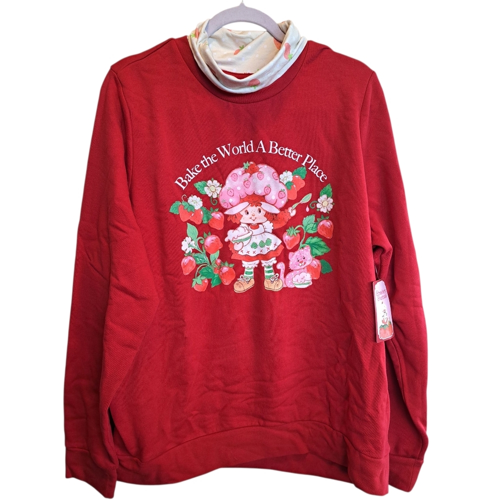 Strawberry Shortcake and Custard Portrait with Turtleneck Size 2X